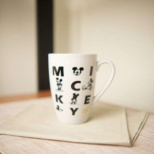 Caneca De Porcelana Mickey Letras 350ml Disney