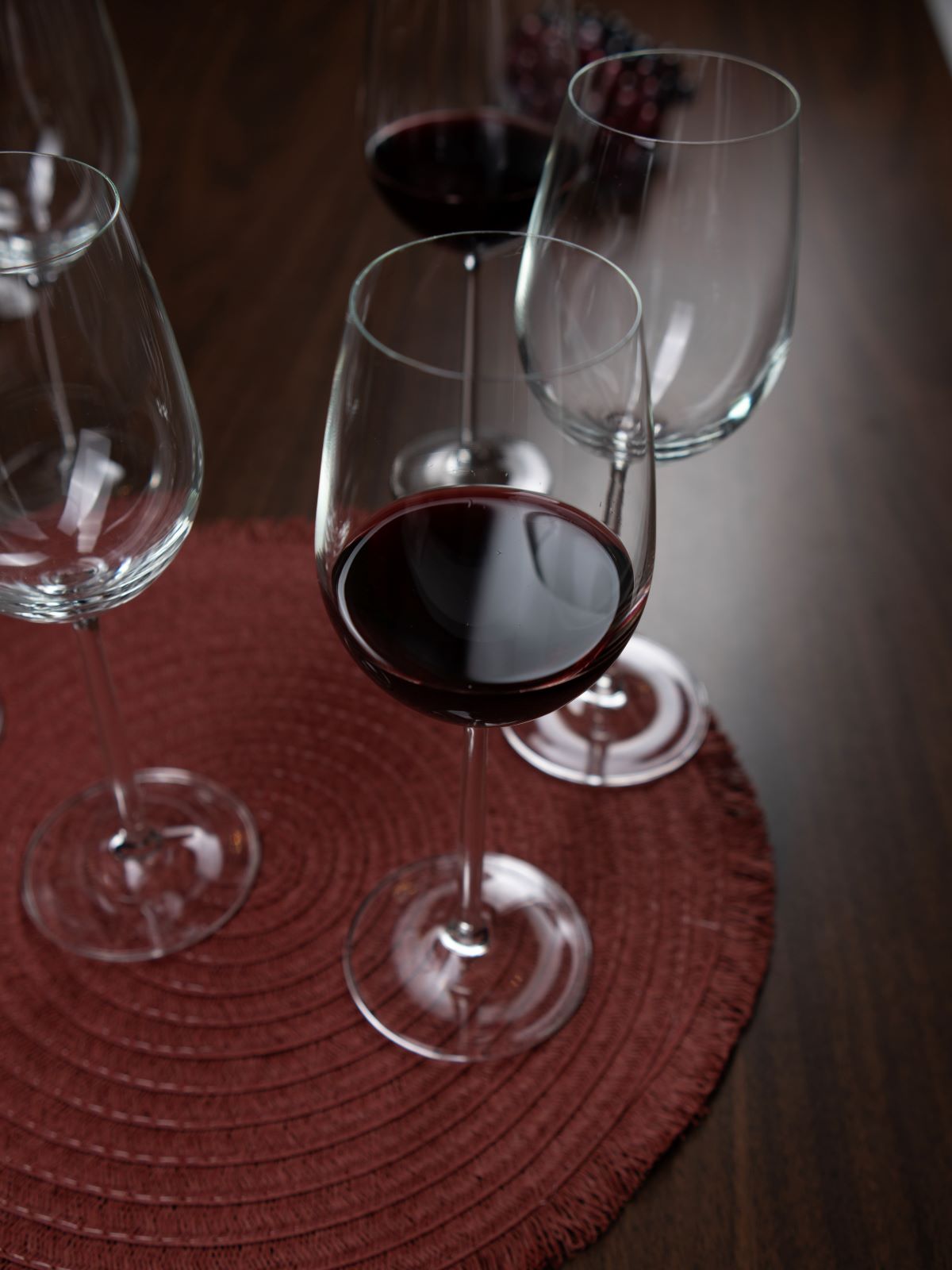 Jogo de 6 Taças de Vinho de Vidro - 510ml