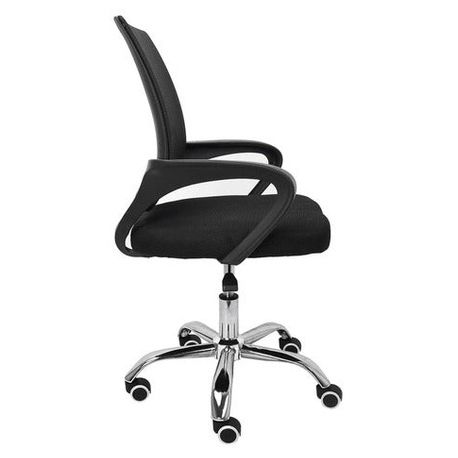Cadeira De Escritório Viena Giratória Preta Trevalla