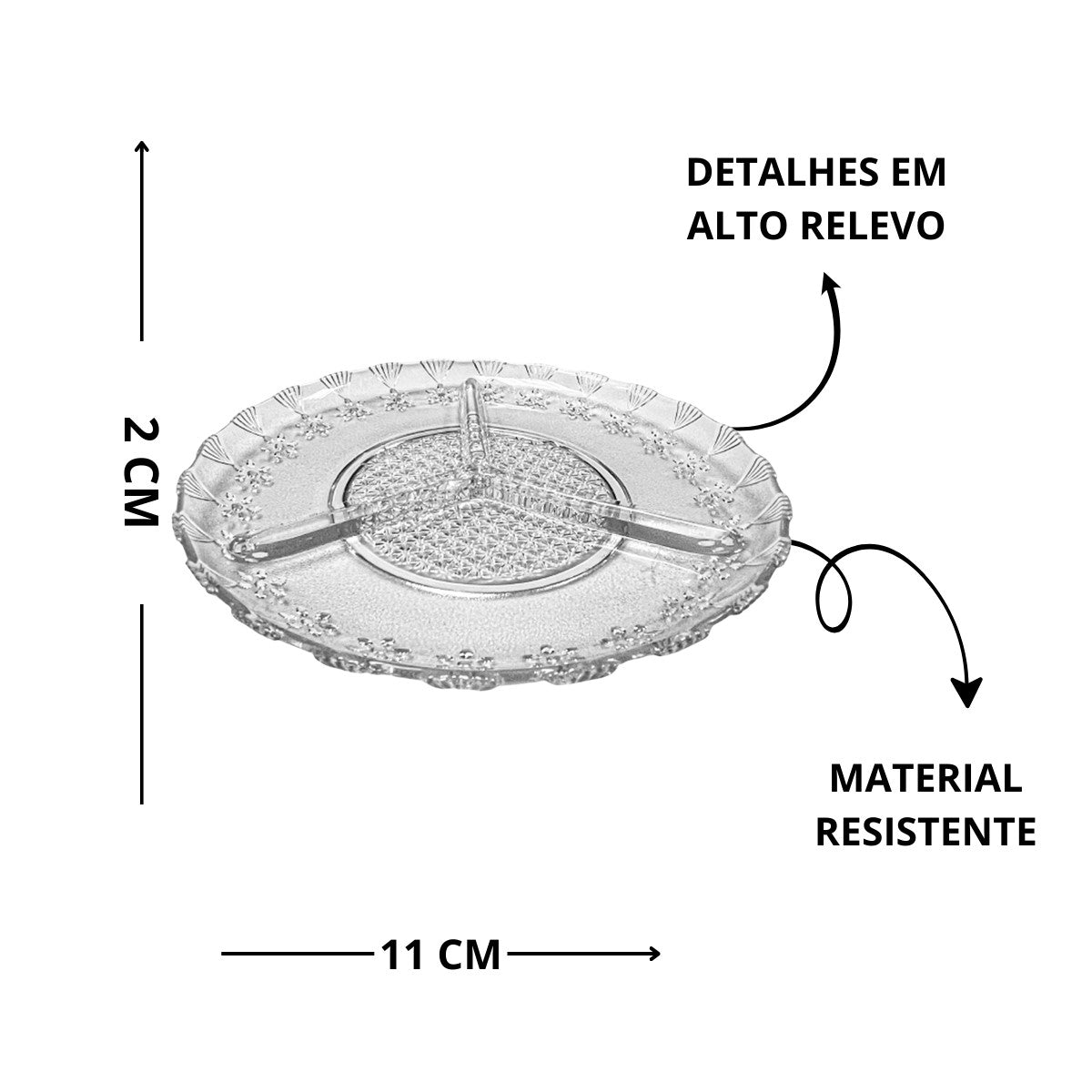 PETISQUEIRA DE VIDRO BELLA 20CM NOAH