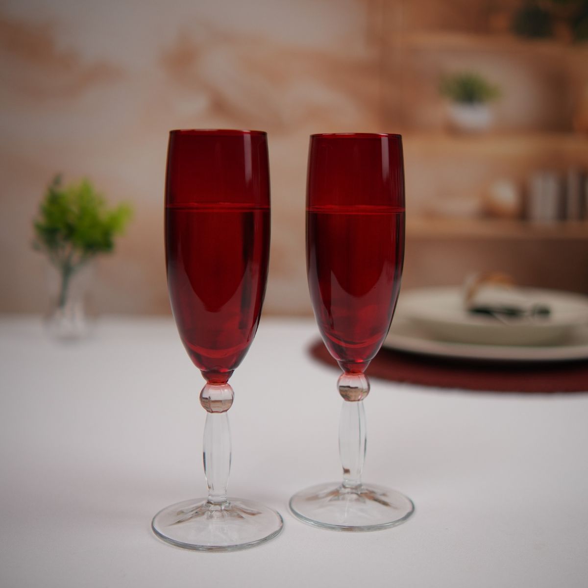 Jogo 6 Taças para Champagne Montis de Vidro Pasabahçe -355ML