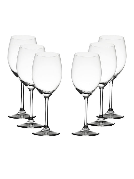 Jogo 6 Taças de Vidro Para Vinho - 525ML