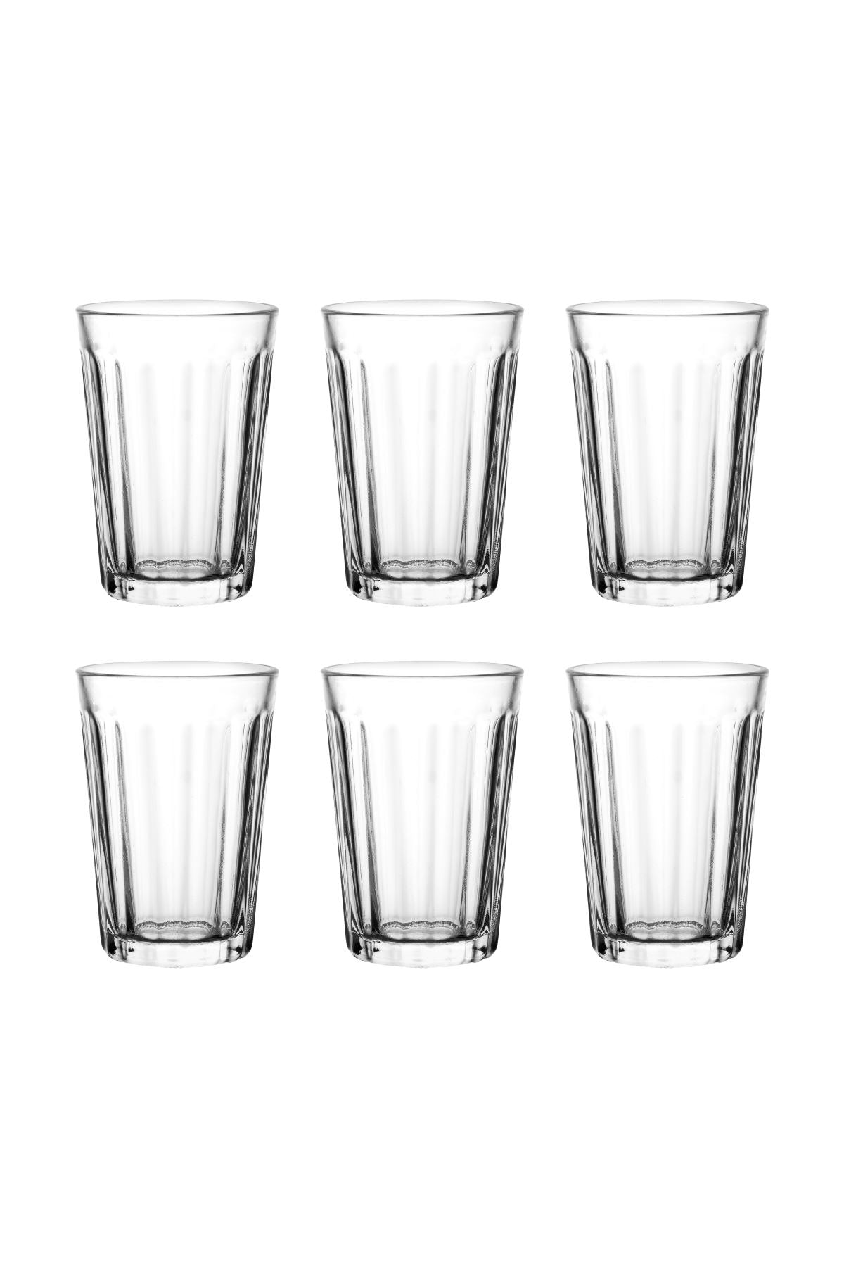 CONJUNTO DE 6 COPOS ESTILO AMERICANO DE VIDRO - 190ML