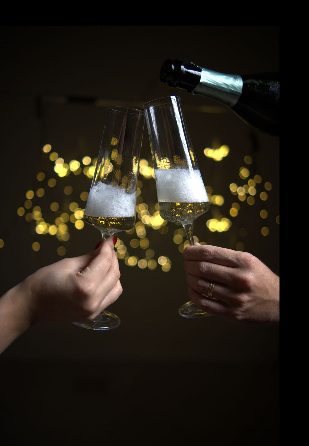 Jogo 2 Taças Para Champagne Luxo Cristal Bohemia - 210ml