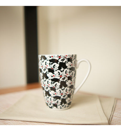 Caneca Porcelana Mickey Carinhas 350ml Licenciado Disney