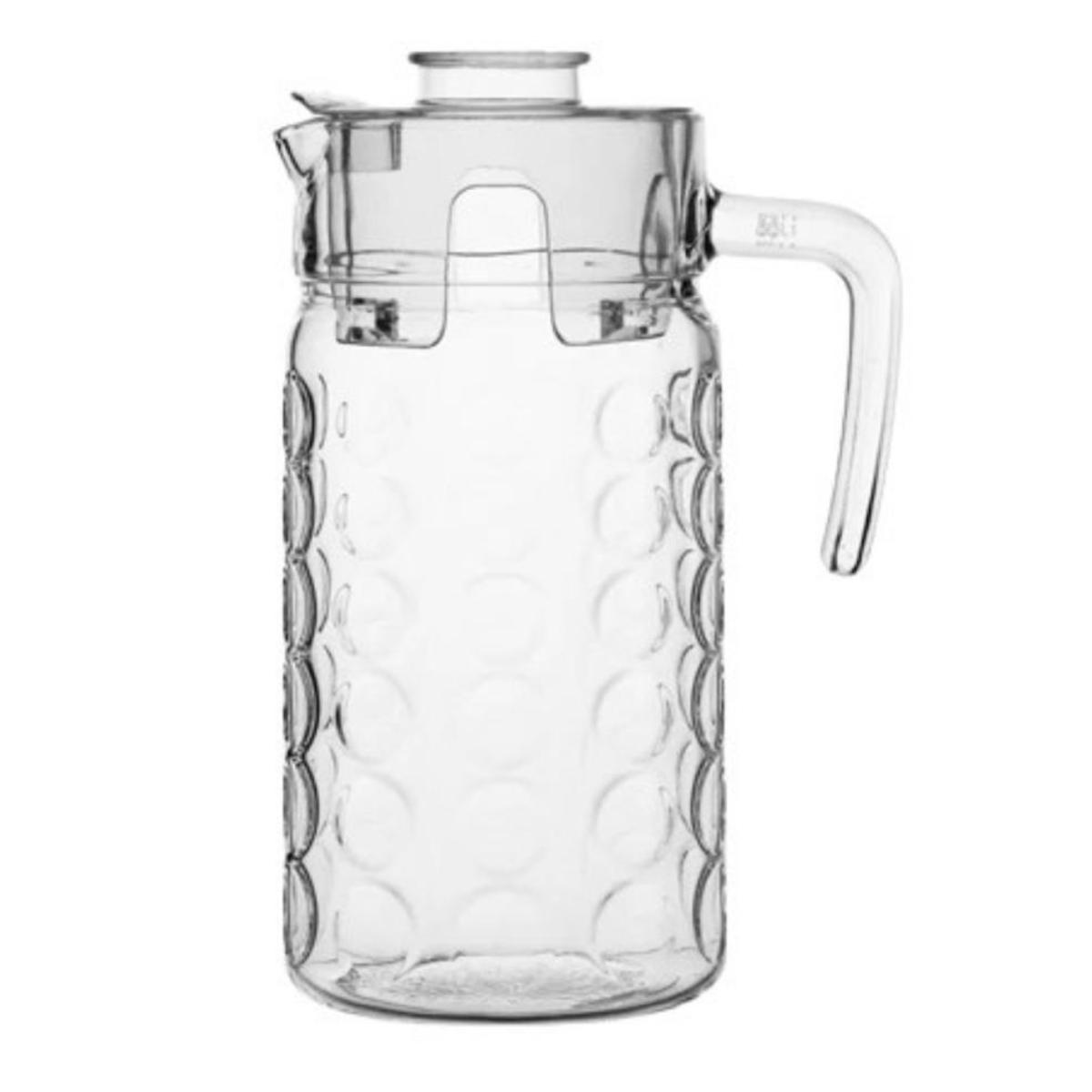 Kit 6 Copos 440ml e Jarra de Vidro com Tampa 1,85L