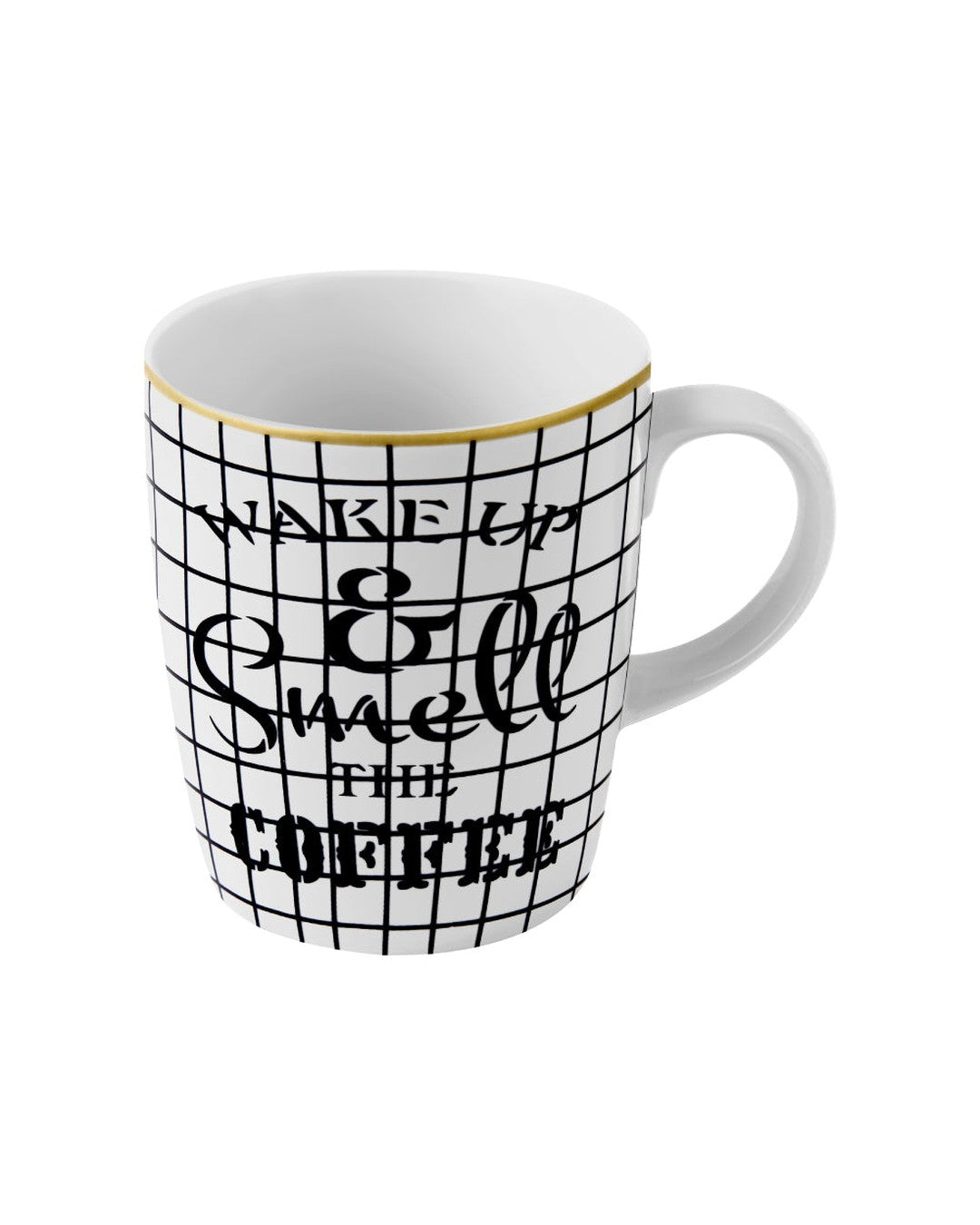 Kit 6 Canecas Diversas Coloridas de Porcelana - 230ml