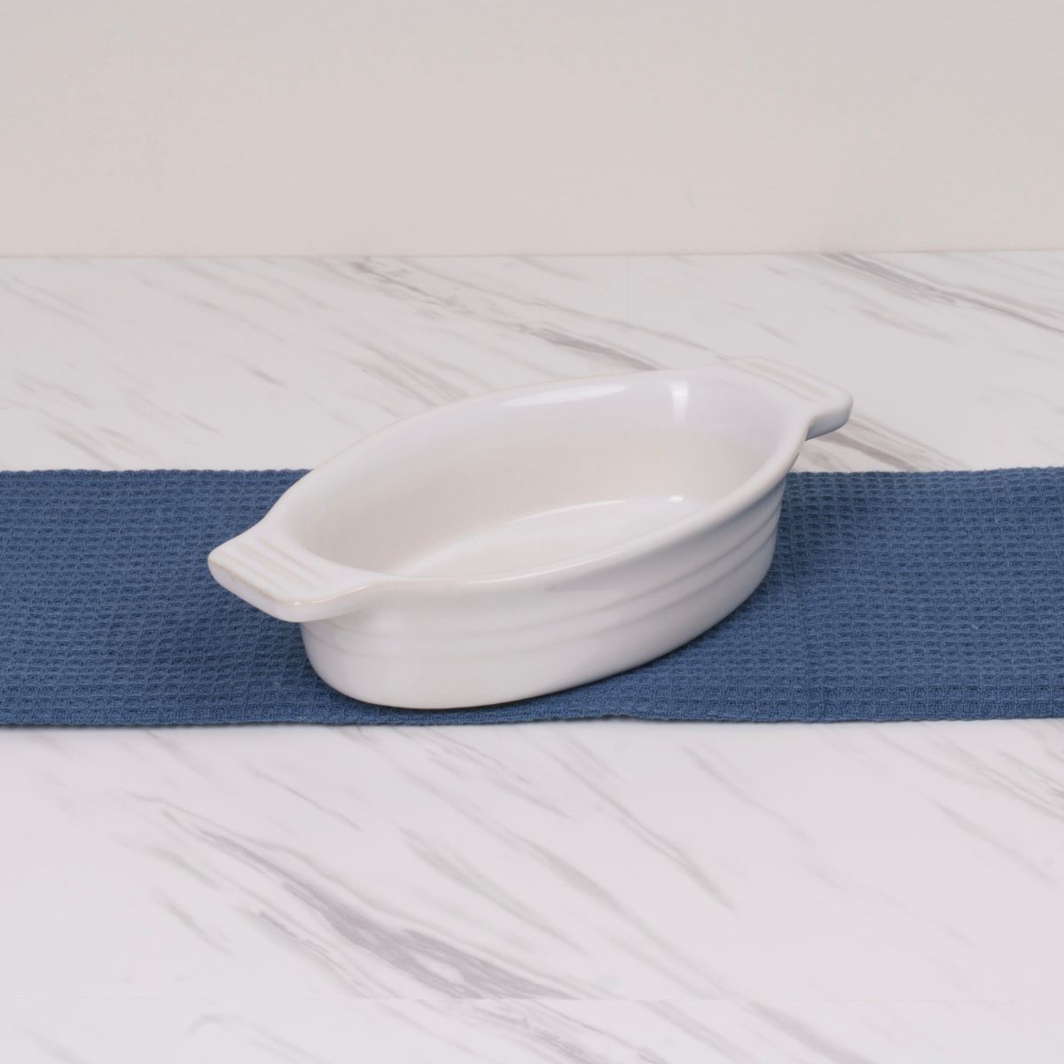 Travessa Oval Porcelana Branca Linha Évora - 320ml