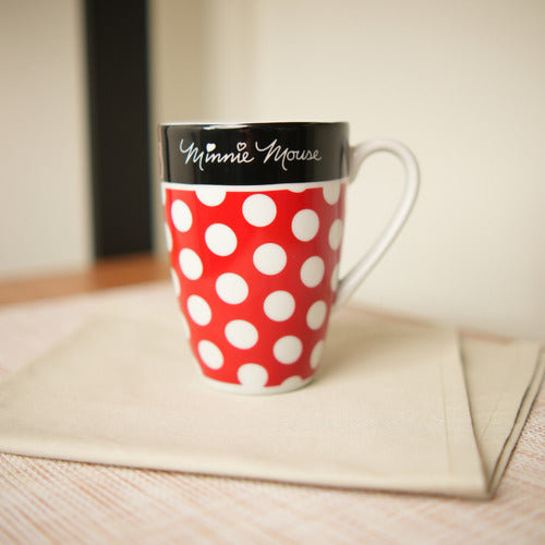 Caneca Porcelana Roupa Da Minnie 350ml Licenciada Disney