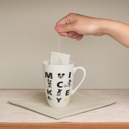 Caneca De Porcelana Mickey Letras 350ml Disney