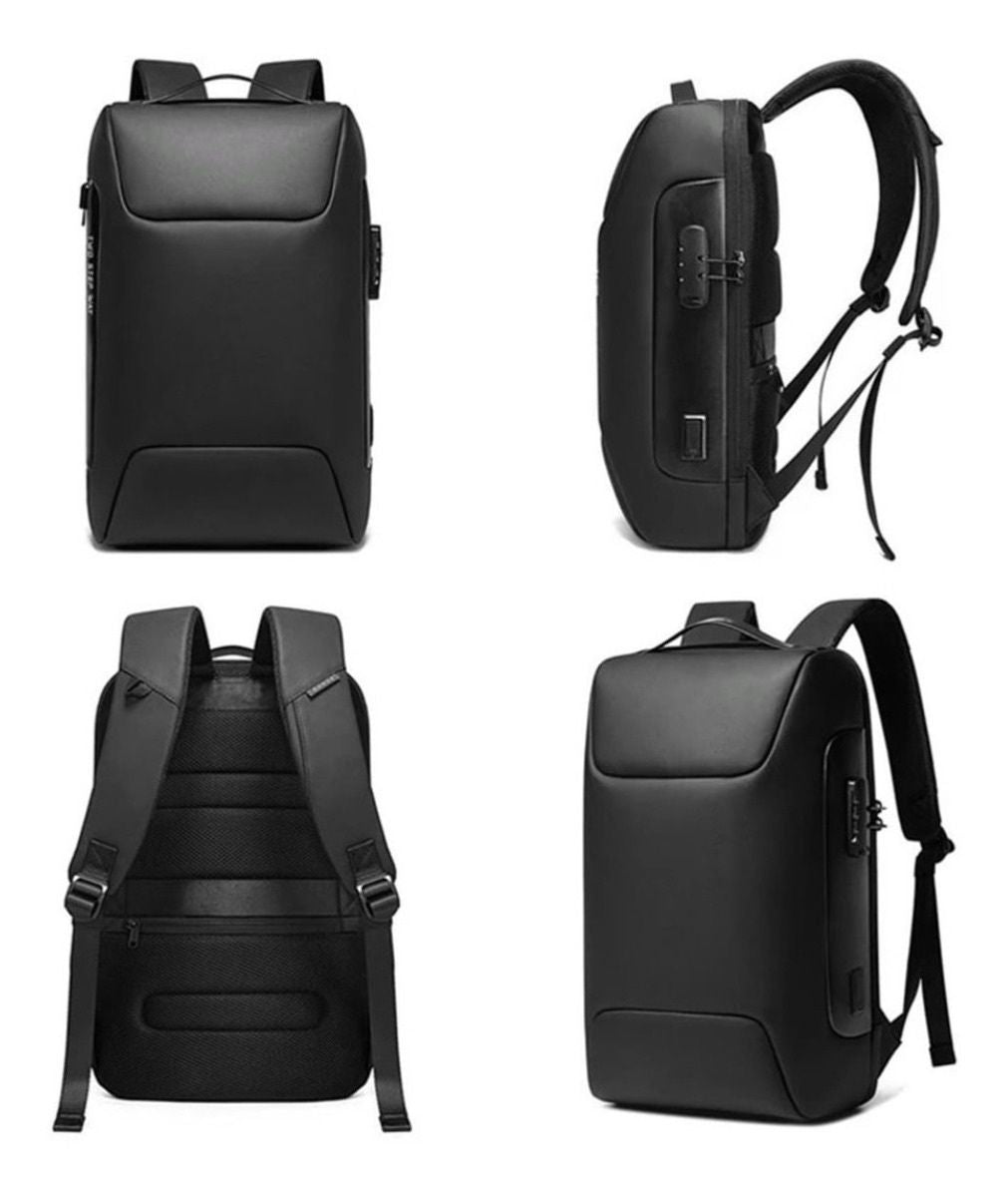 MOCHILA IMPERMEÁVEL ANTI-ROUBO EXECUTIVA COM CADEADO