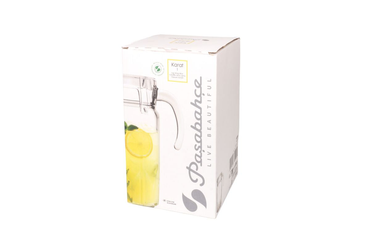 JARRA SUCO KARAT TRANSPARENTE DE VIDRO PASABAHCE - 1,5L