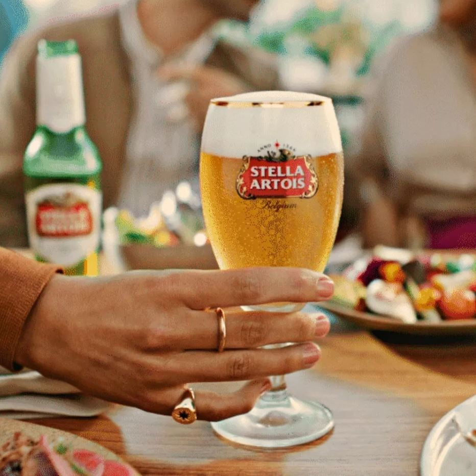 Jogo de 6 Taças De Cerveja Stella Artois Taça Chopp 330ml Cálice Original