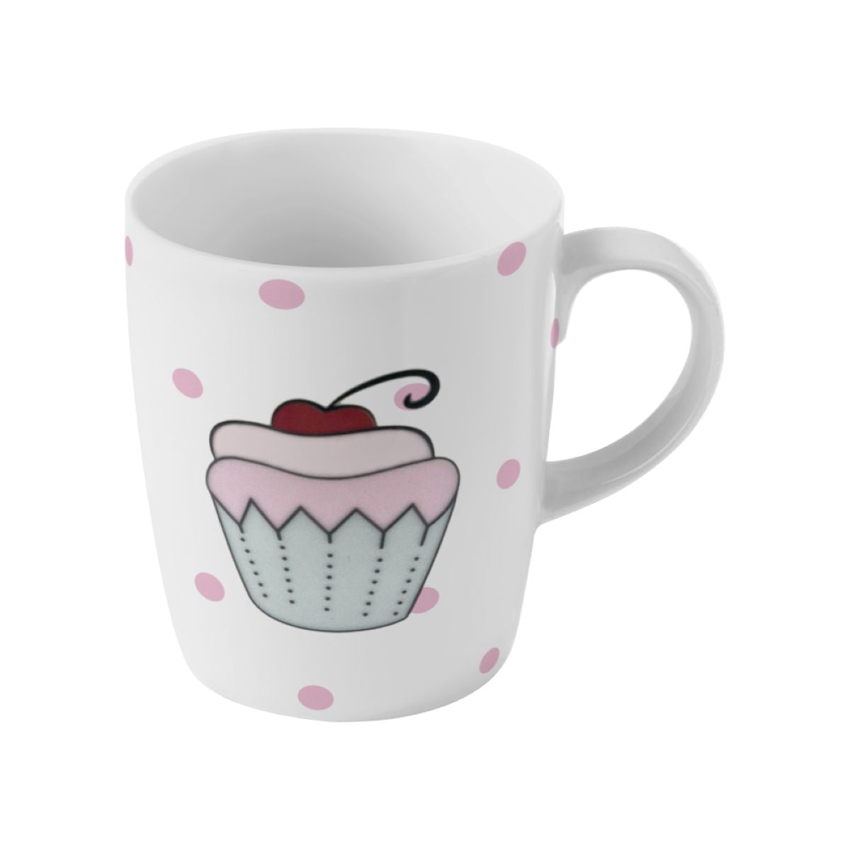 CANECA DE PORCELANA CUPCAKE BOLINHA - 230ML