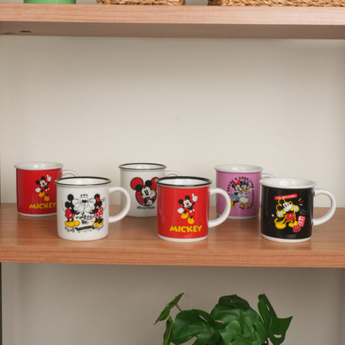 Caneca Porcelana Retrô Mickey Ver 300ml Licenciada Disney