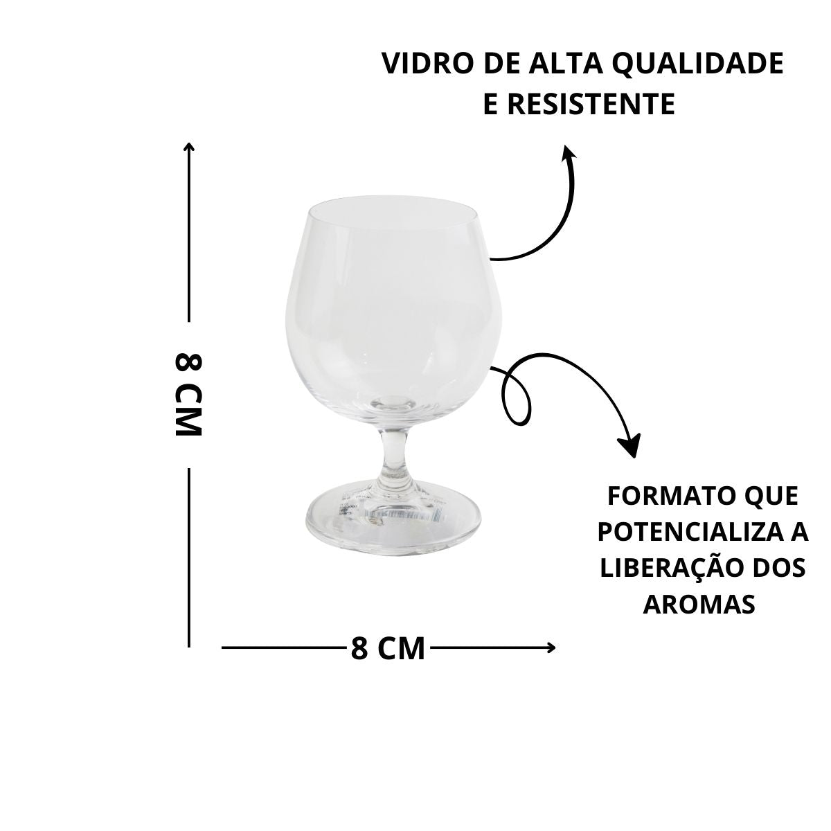 TAÇA PARA CONHAQUE 250ML