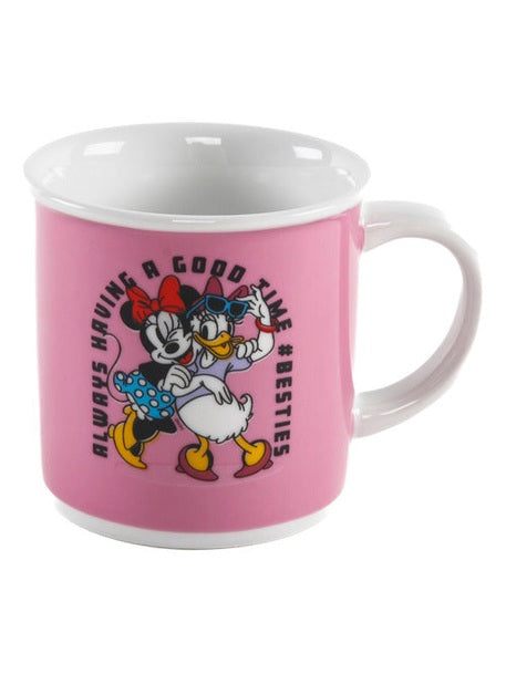 Caneca Porcela Retrô Minnie e Margarida 300ml Licenciada Disney