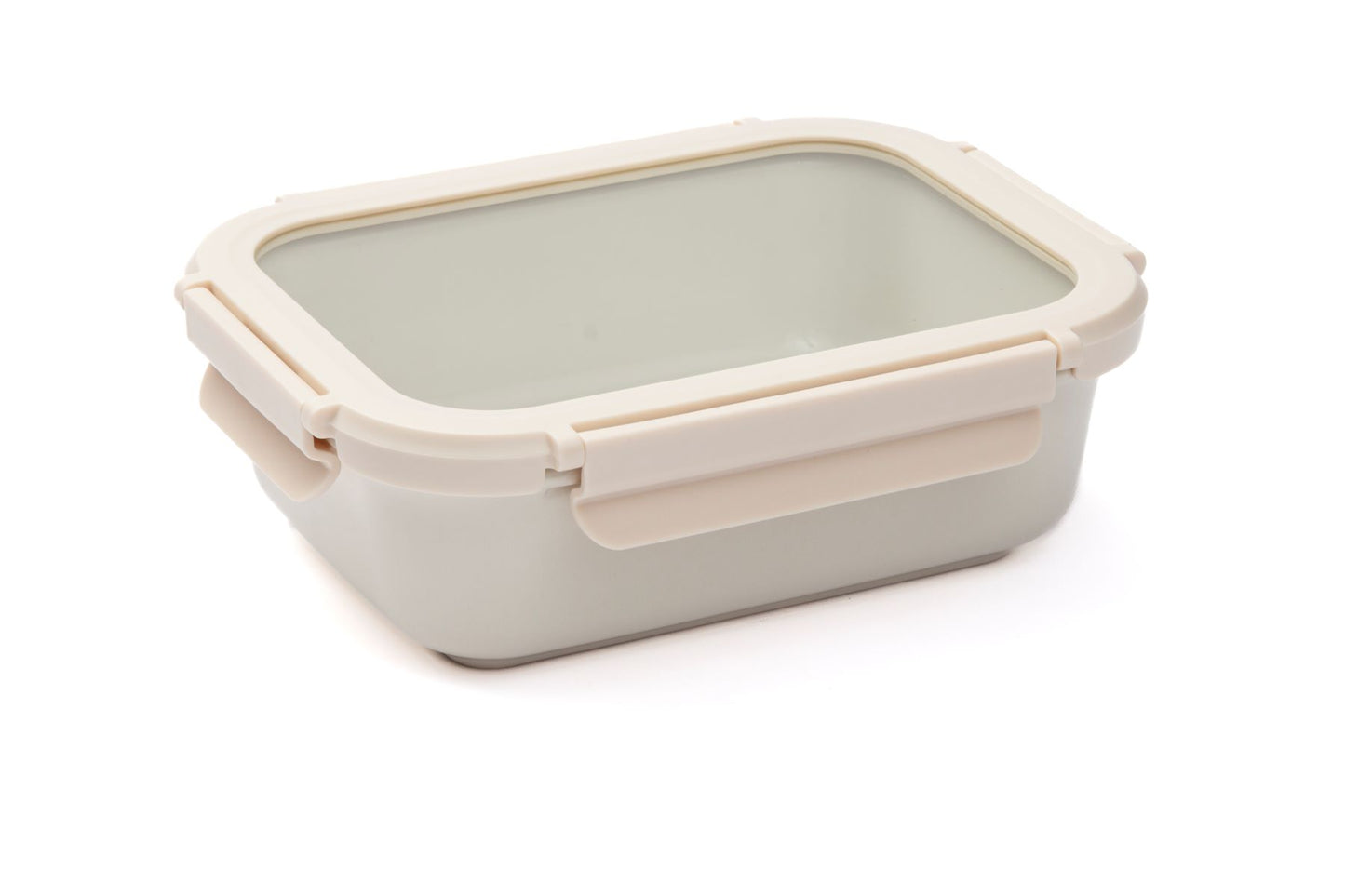 Pote Hermético em Cerâmica Resistente a Forno e Freezer Cor Creme - 1L