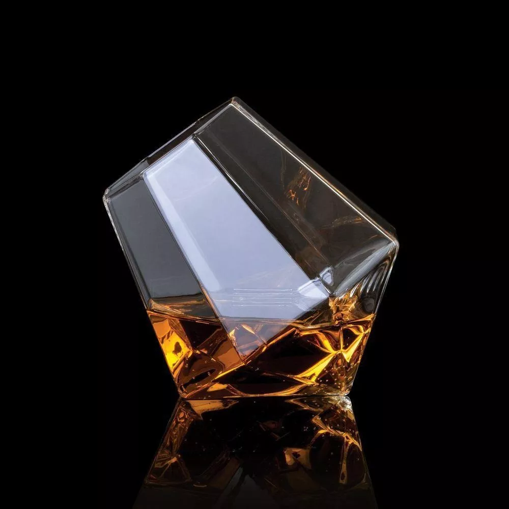 Copo Para Whisky Premium Diamante De Vidro - 300ml