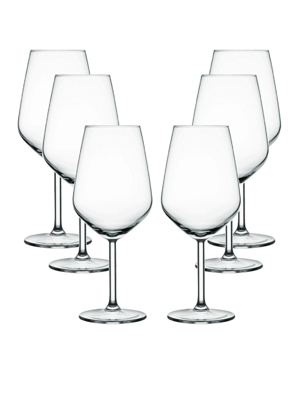 Jogo de 6 Taças de Vidro para Vinho Pasabahçe - 445ml