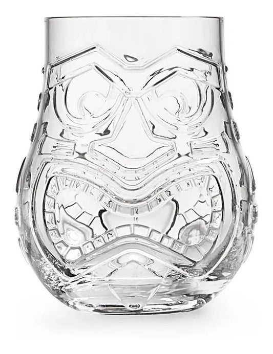 Copo Vidro Tiki Carranca Duas Faces Humor/ Raiva - 470ml