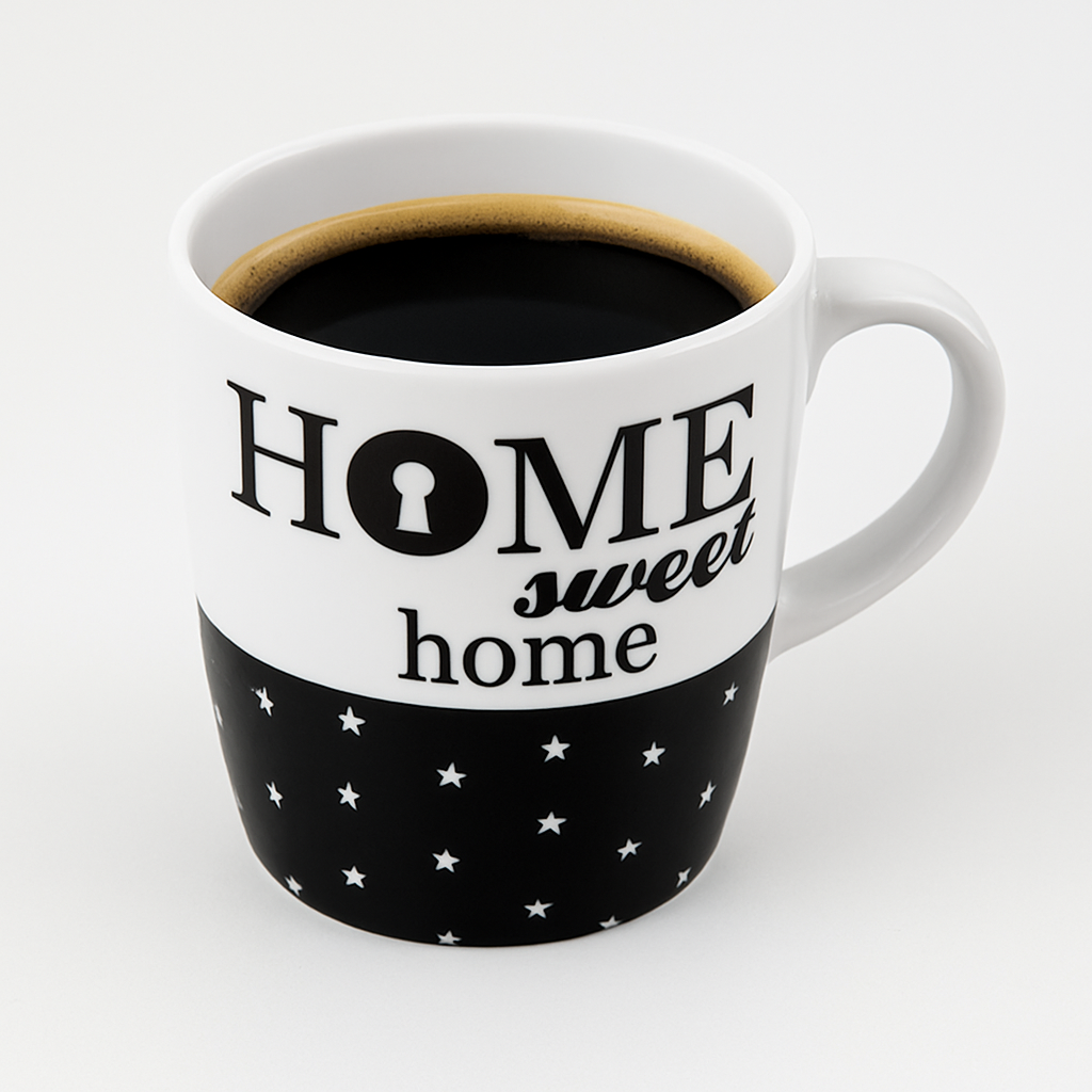 Kit 6 Canecas de Porcelana Diversas Café e Chá - 230ml