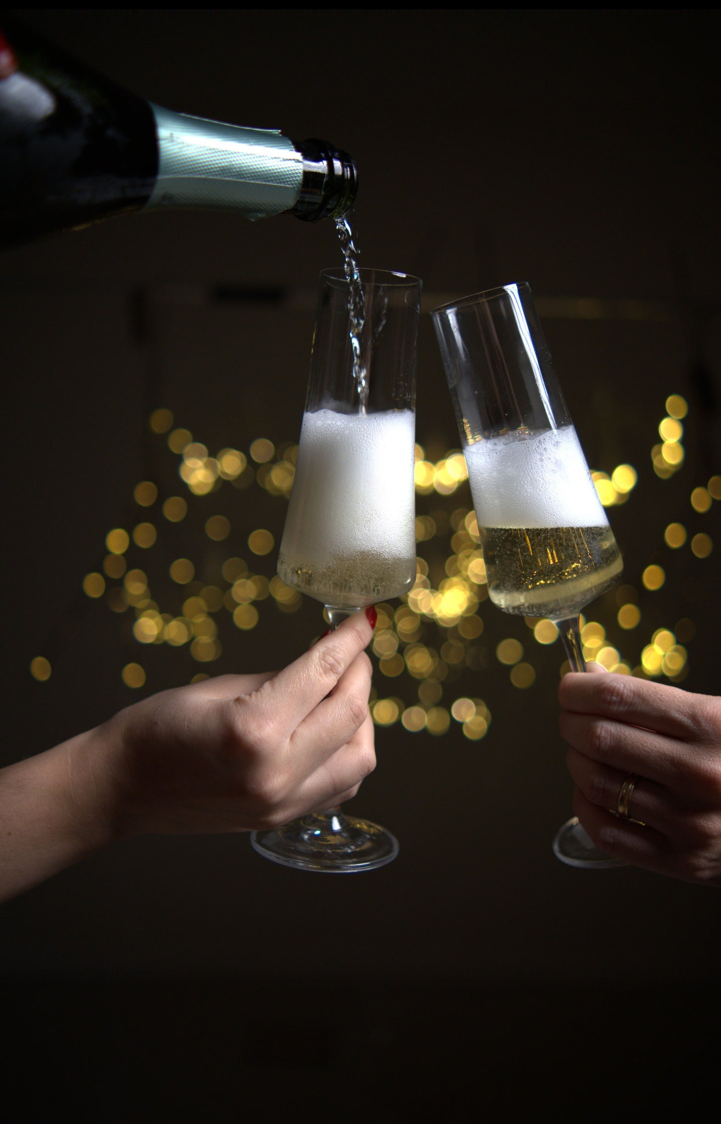 Jogo 6 Taças Champagne Luxo Cristal Bohemia - 210ml