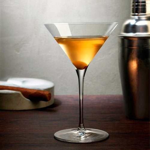 Taça de Cristal Para Martini e Coquetel 310ml - Nude