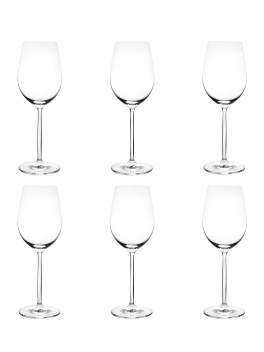 Jogo de 6 Taças de Vinho de Vidro - 510ml