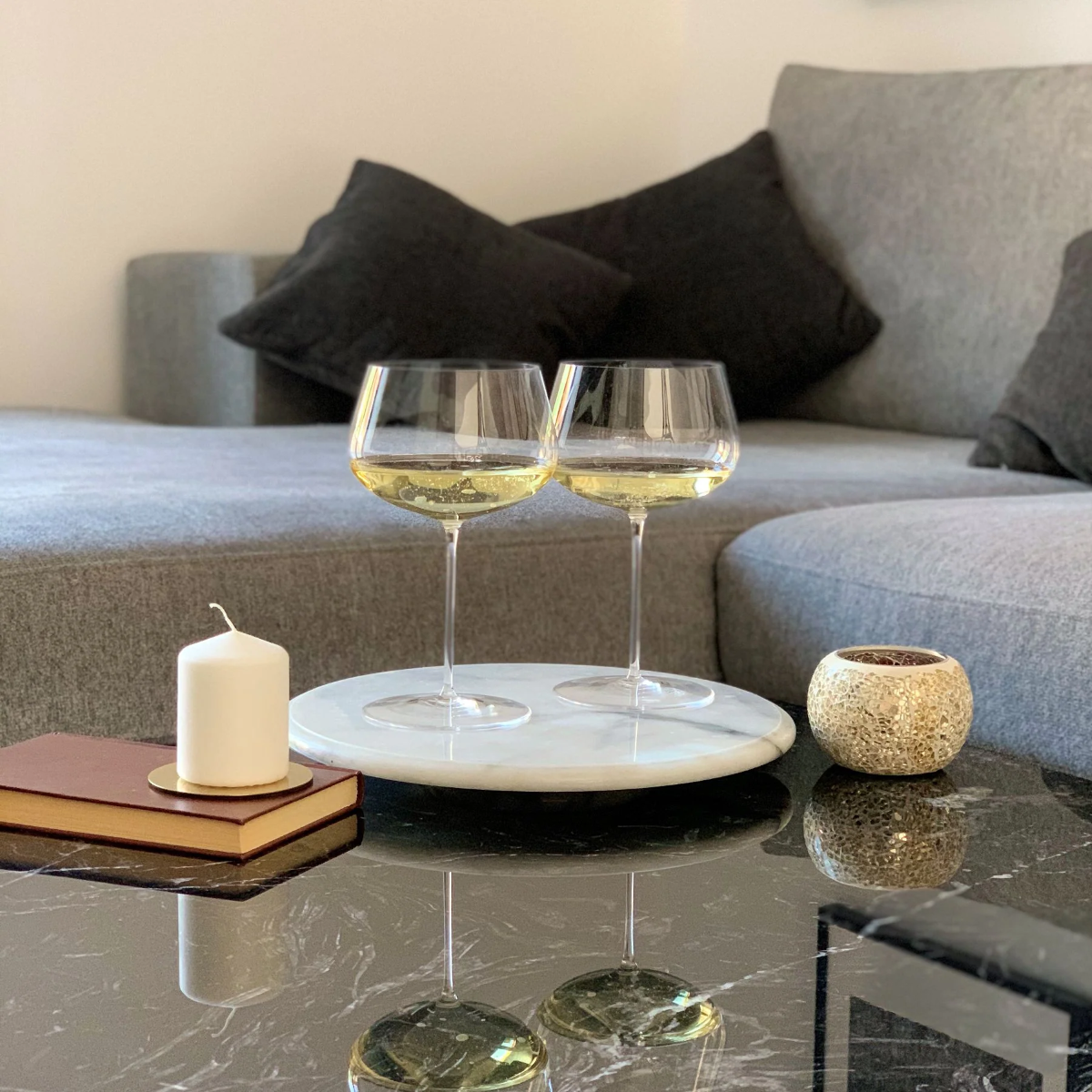 Jogo 2 Taças Para Vinho Branco Vertigo Stem Zero -  750ml