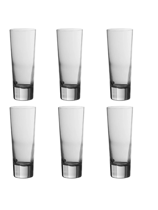 Jogo 6 Copos Para Agua de Vidro Nude Glass- 350ml