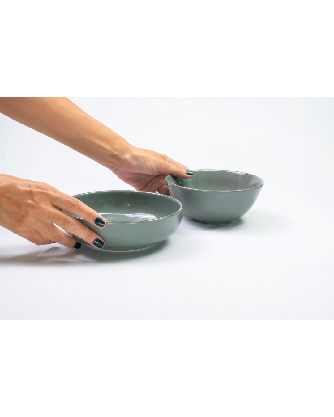 Jogo 6 Bowls de Cerâmica Laguna Verde - 16 CM