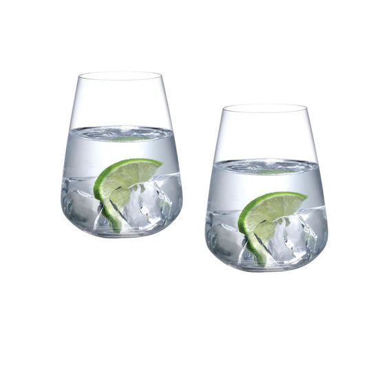 Jogo 2 Copos de Água Stem Zero Linha Nude - 450ml