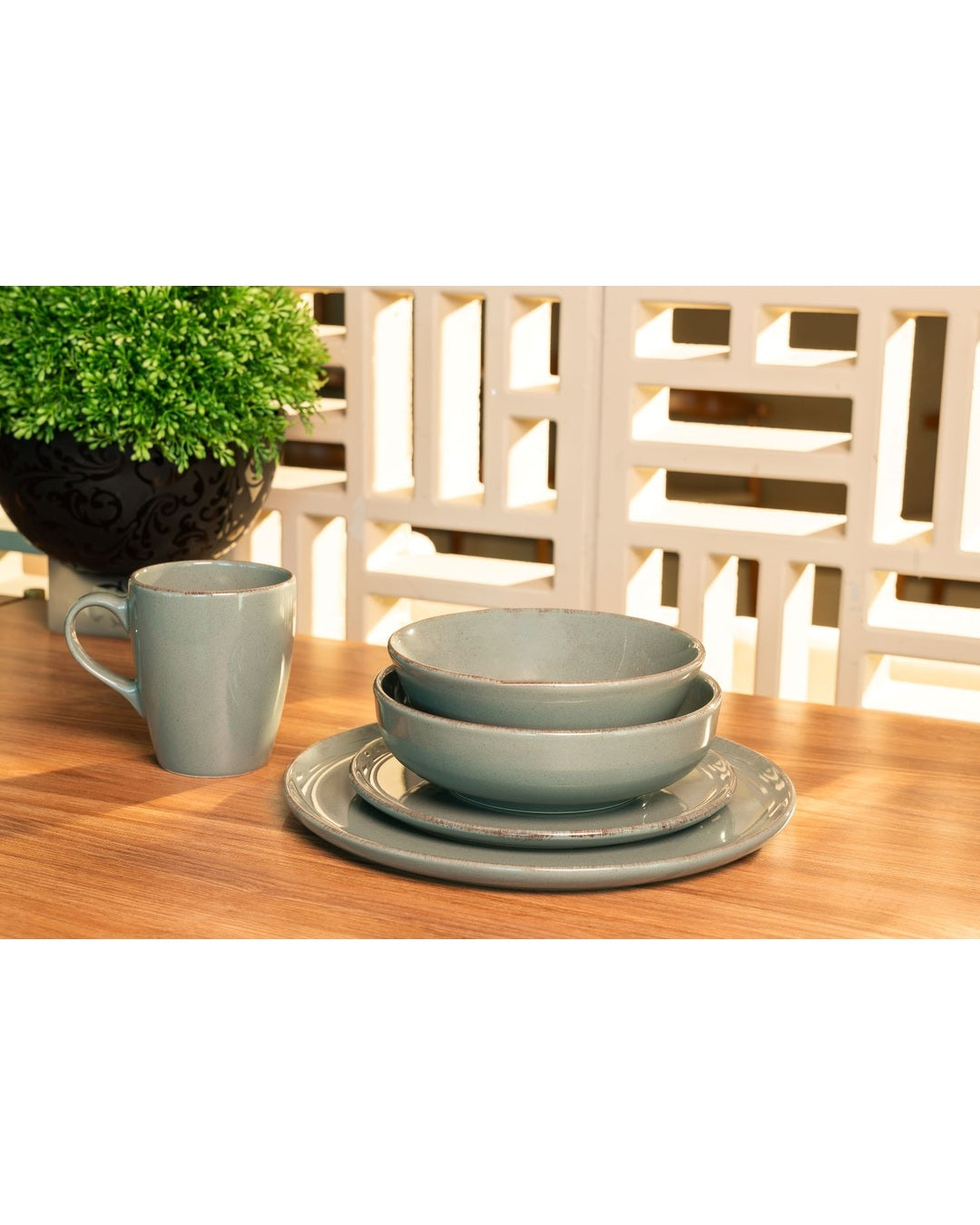 Jogo 6 Bowls de Cerâmica Laguna Verde - 16 CM