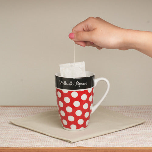 Caneca Porcelana Roupa Da Minnie 350ml Licenciada Disney