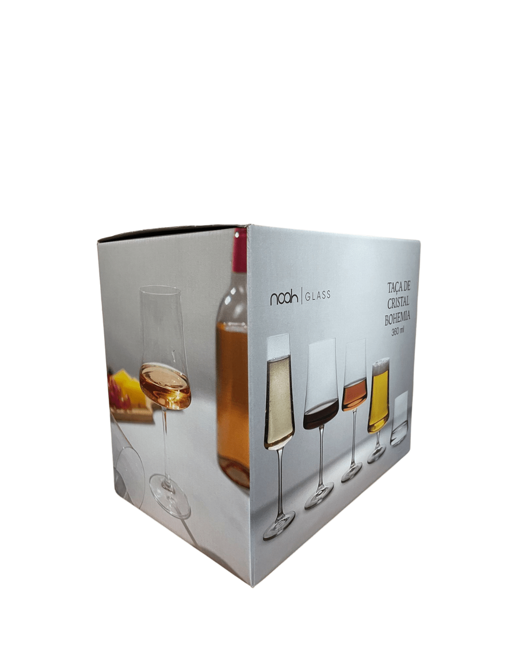 Jogo 6 Taças De Vinho Luxo Cristal Bohemia - 360ml