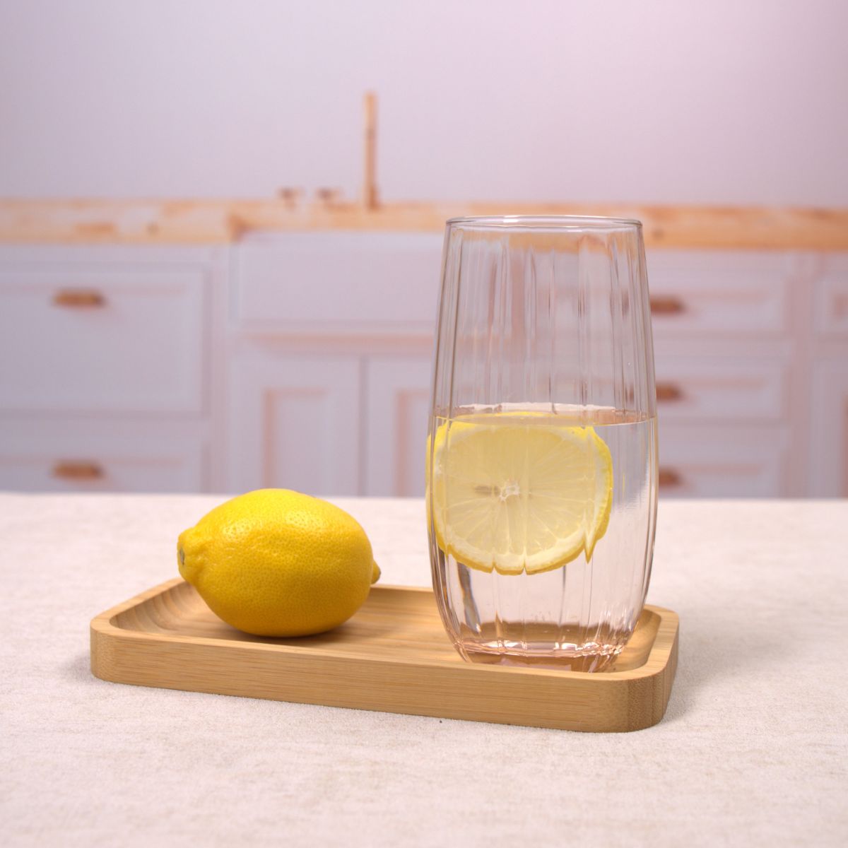 Copo Long Drink Linka de vidro Cor Rosê Pasabahçe - 500ml