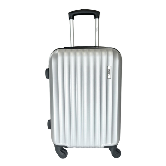 MALA DE BORDO FLORIPA 10kg PRATA RESISTENTE PEQUENA COMPACTA