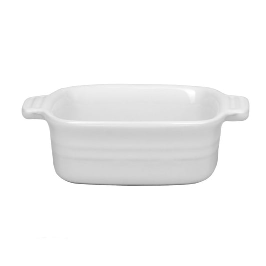 Travessa Quadrada Porcelana Branca Linha Évora - 350ml