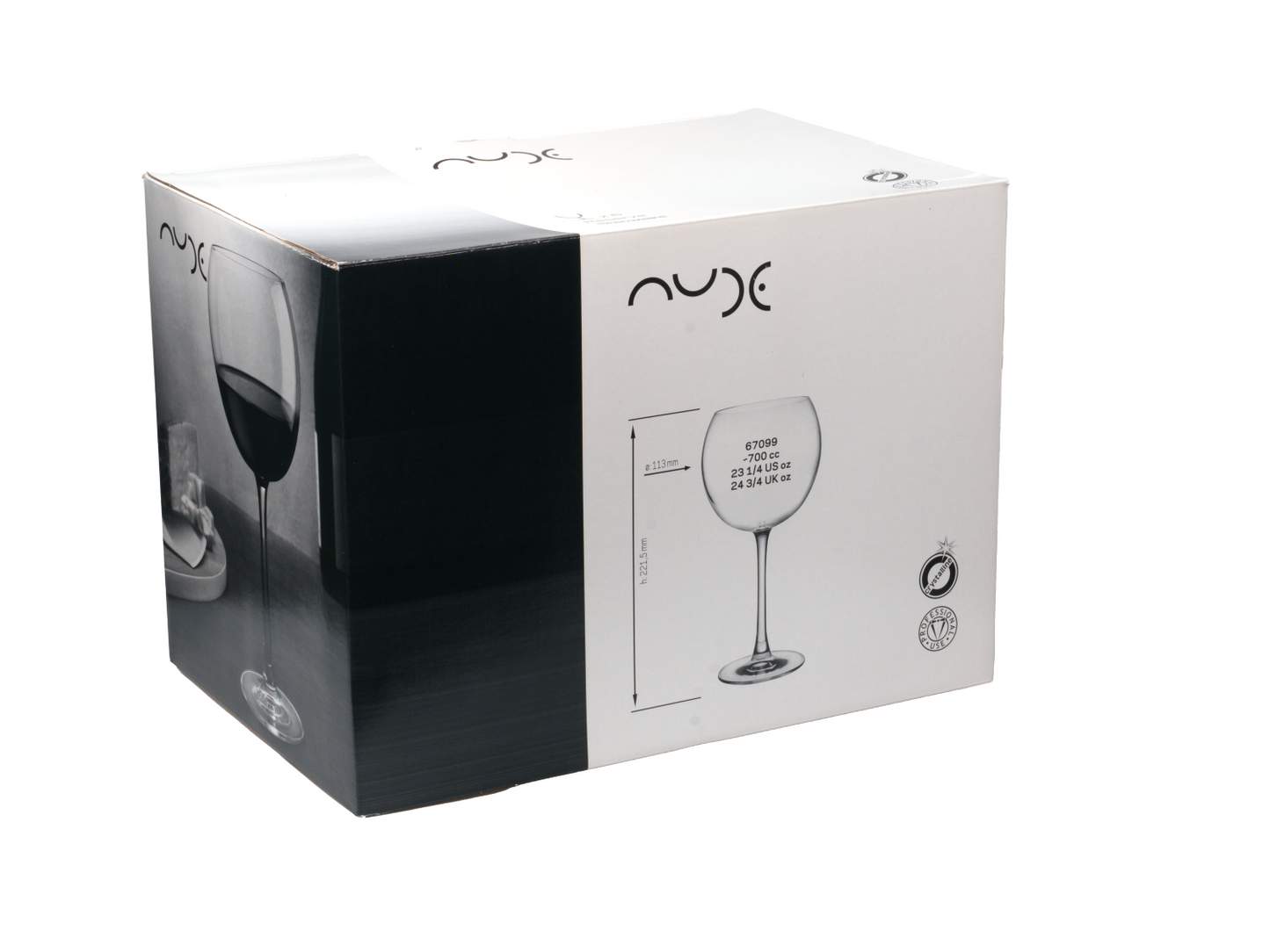 Jogo 6 Taças Para Gin Linha Nude - 700ml