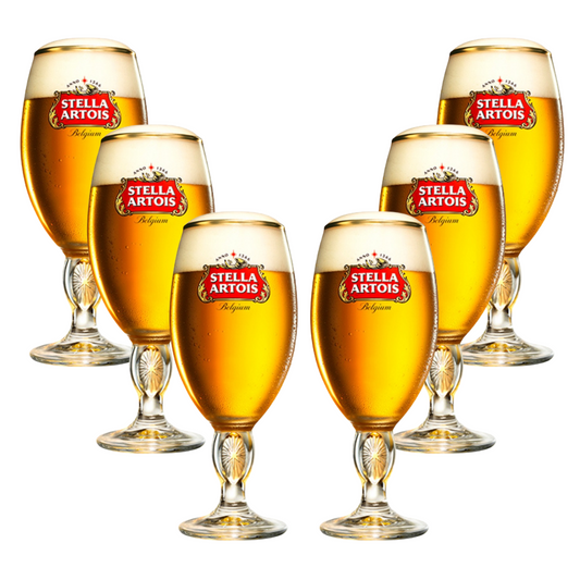 Jogo 6 Taças Cerveja Stella Artois 250ml Licenciado Ambev