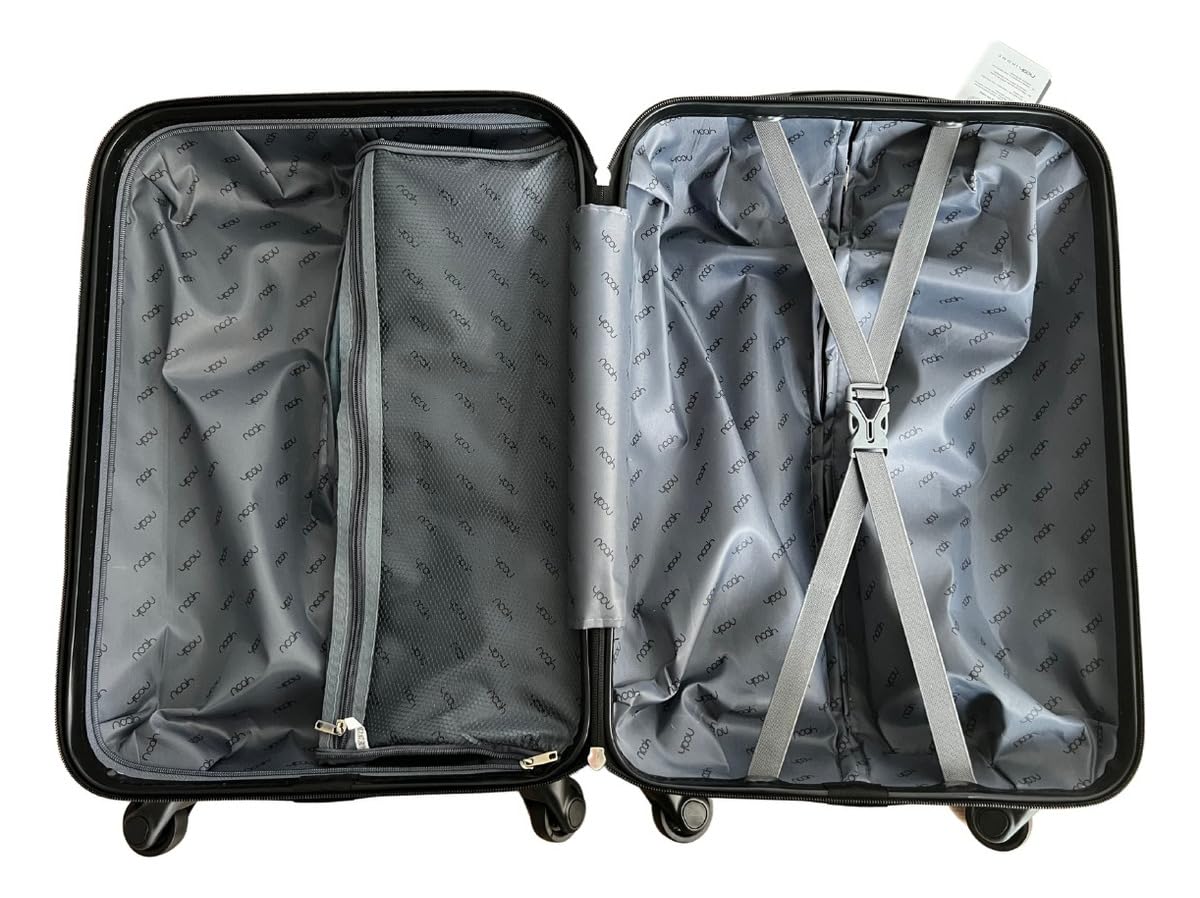 Mala De Viagem Bordo Preta 10kg Pequena Resistente Noah Home