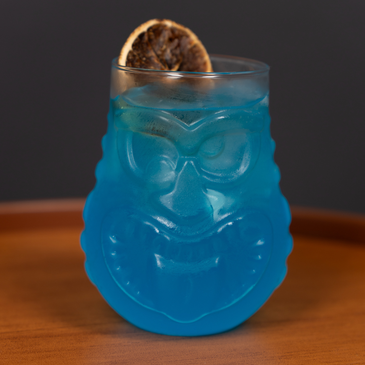 Copo Vidro Tiki Carranca Duas Faces Humor/ Raiva - 470ml