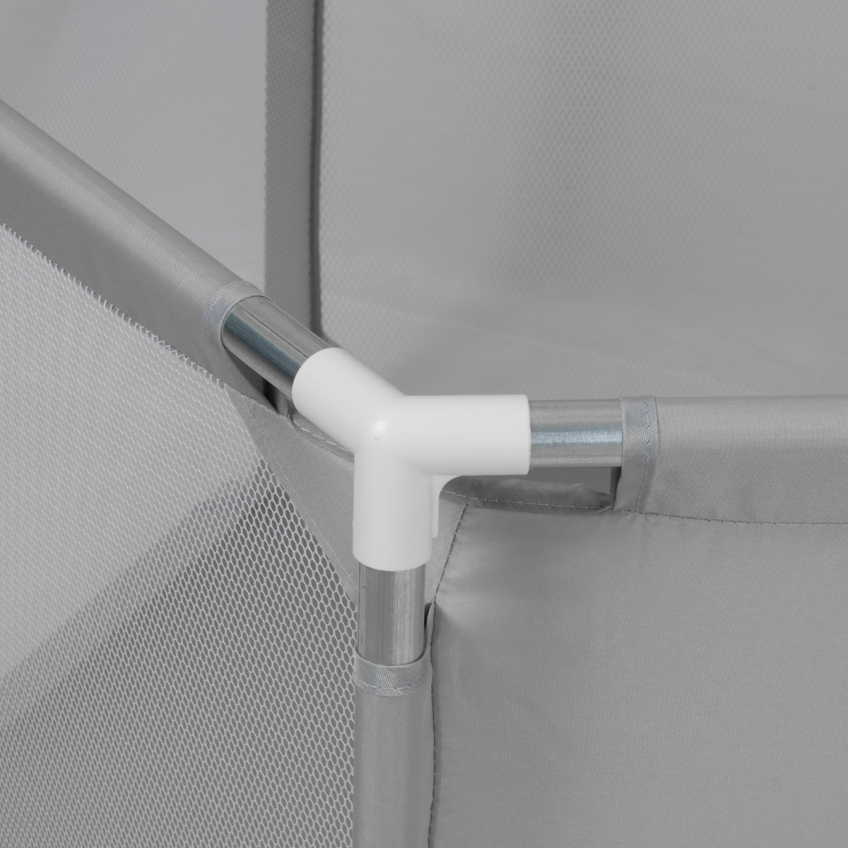 Cercado Infantil Hexagonal com Cesta Basquete Cinza - 125cm