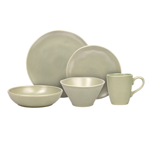 JOGO DE JANTAR CRAFT VERDE DE CERAMICA 20PCS