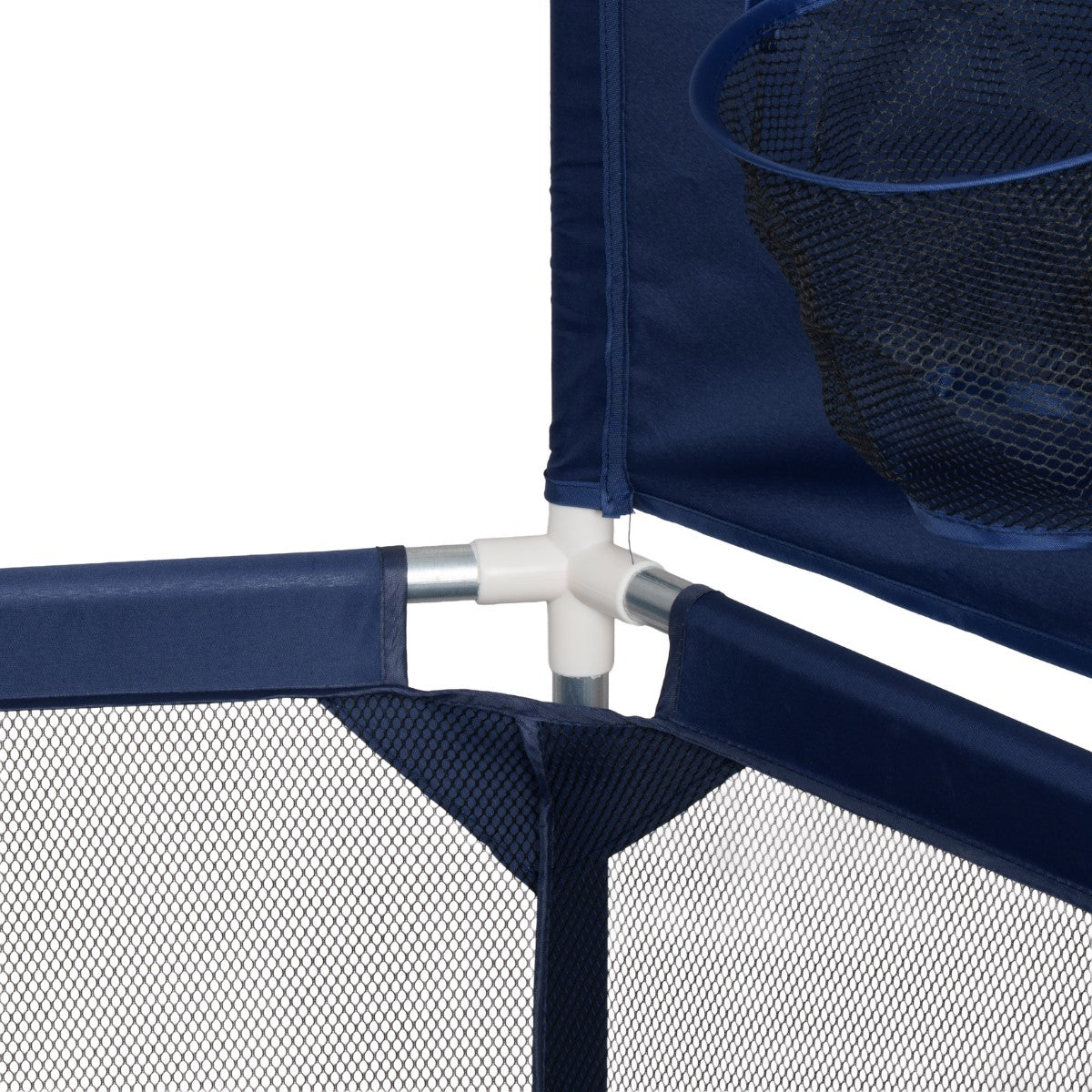 Cercado Infantil Hexagonal com Cesta Basquete Azul - 125cm