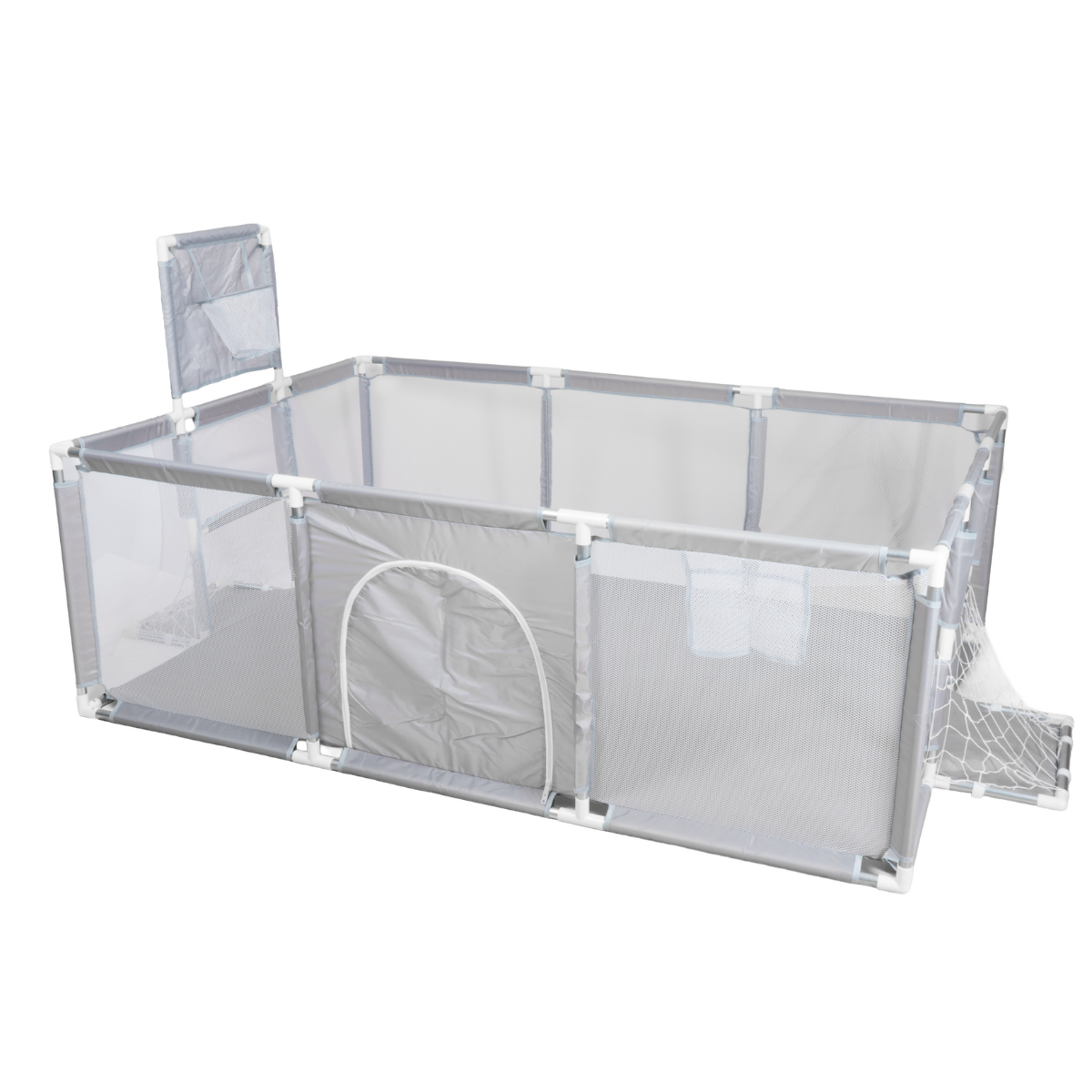 Cercado Chiqueirinho Quadra Futebol e Basquete Cinza - 220cm