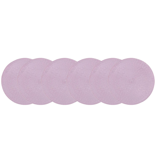 JOGO AMERICANO 6 PEÇAS LUNA VIOLETA ROSA