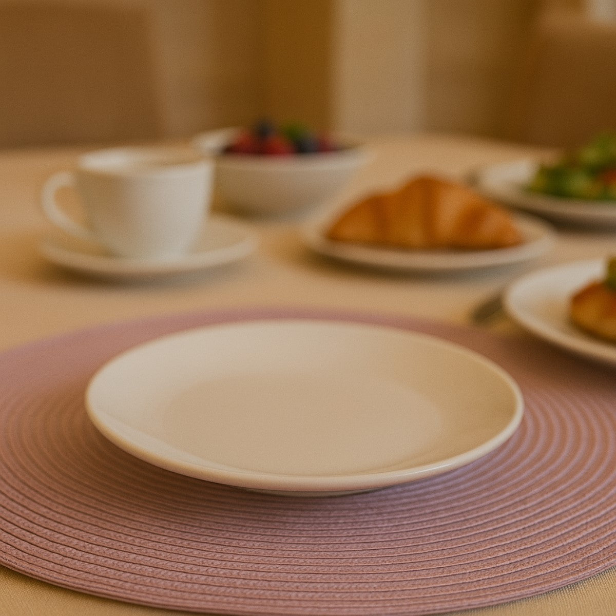 JOGO AMERICANO 6 PEÇAS LUNA VIOLETA ROSA