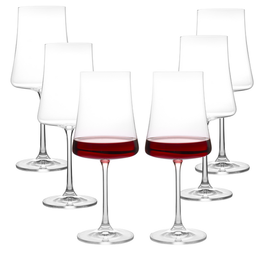Jogo 6 Taças De Vinho Xtra Luxo Cristal Bohemia - 560ml